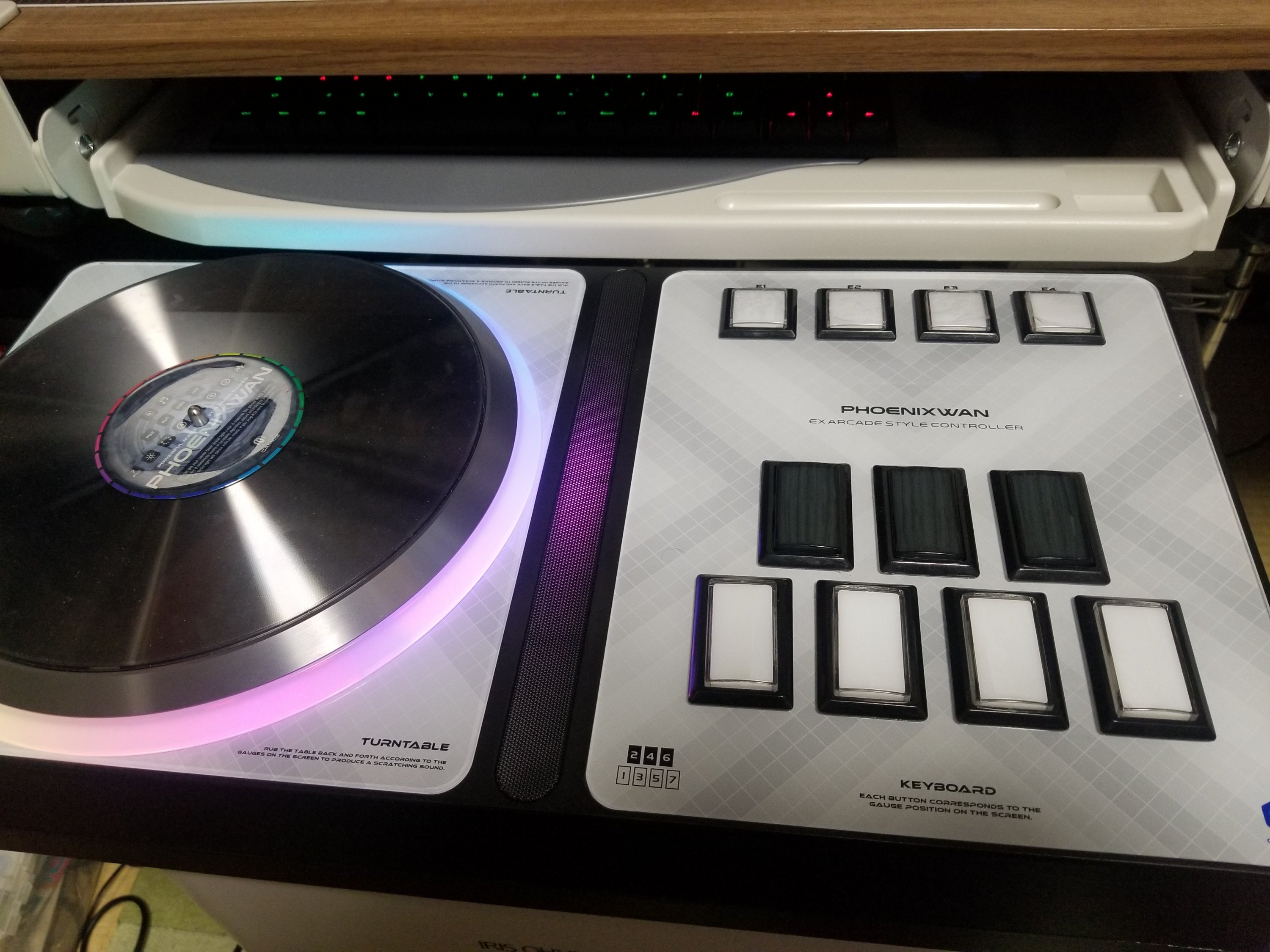 Beatmania IIDX DAOコン PHOENIX WAN 三和ボタン EMP皿 換装済み 